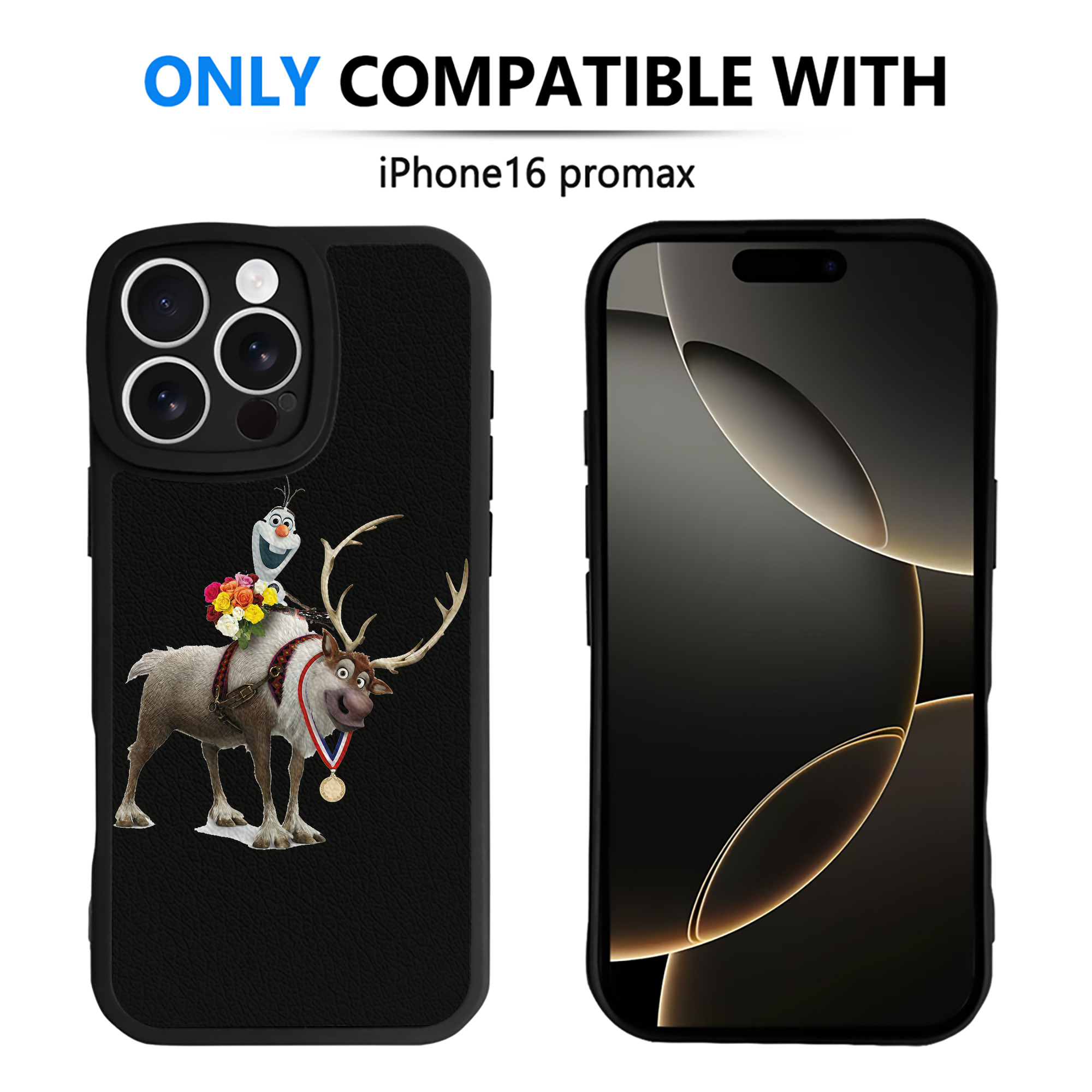（画像用） アナと雪の女王 アンナ エルサ Frozen Anna Elsa 【iPhone 16シリーズ対応】シリコンスマホケース（レザー調） 材質：シリコン
